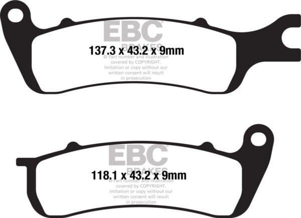 BRAKE PAD FA SER ORGANIC