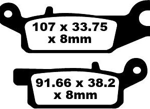BRAKE PAD CARBON TT DIRT