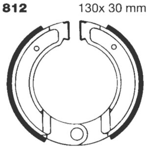 BRAKE SHOE GROOVED