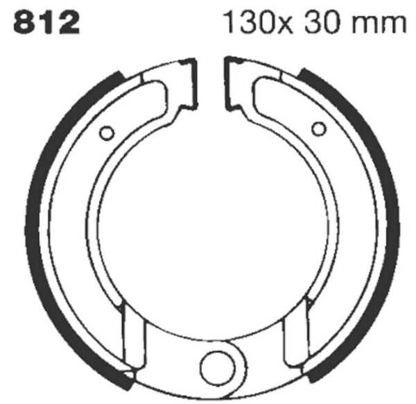 BRAKE SHOE GROOVED