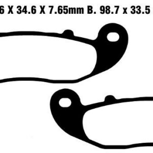 BRAKE PAD CARBON SCOOTER
