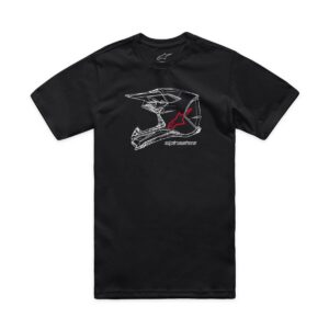 TEE CSF MX HELMET BLK S