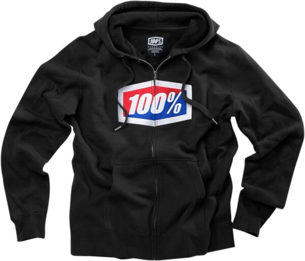 FLEECE ZIP OFFICIAL BK XL