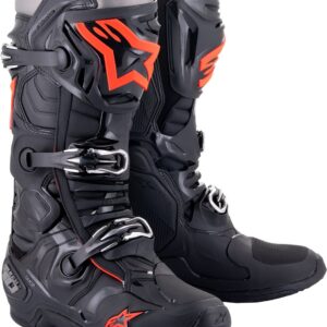 BOOT TECH 10 BLACK/RED FL 10