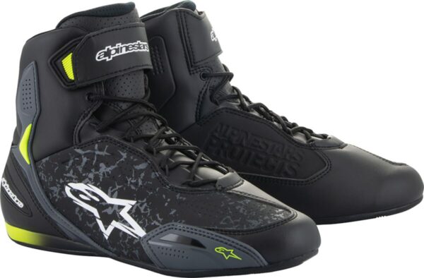 SHOE FASTER-3 BLK/YLW 8