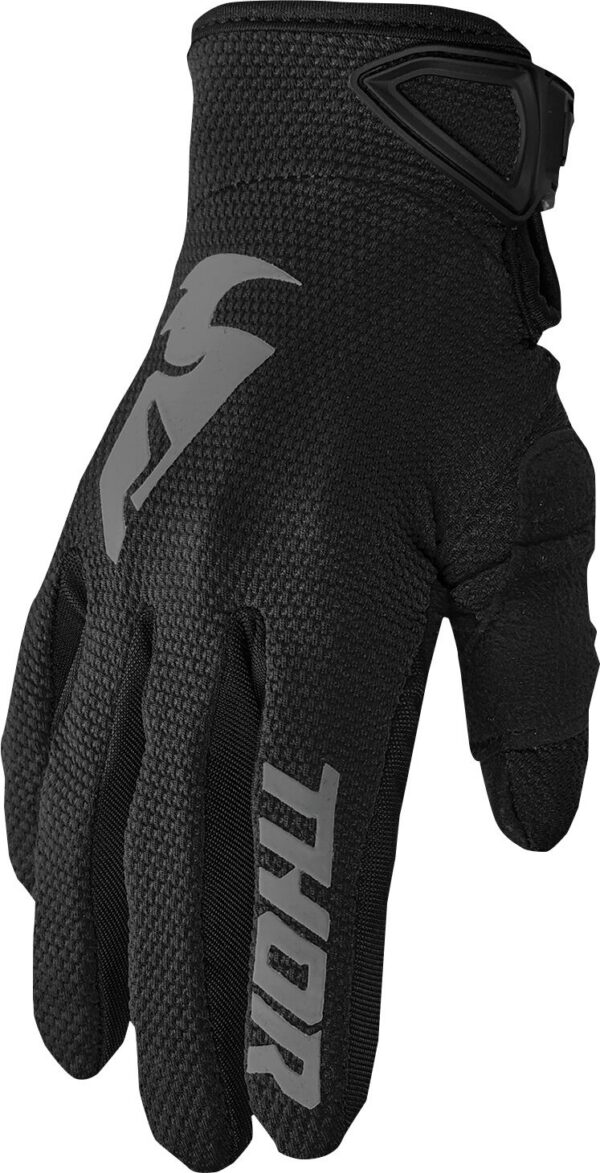 GLOVE YTH SECTOR BK/GY XS
