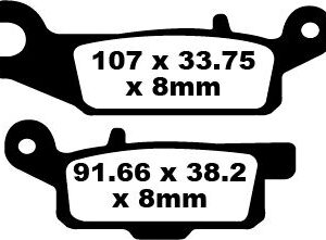 BRAKE PAD CARBON TT DIRT