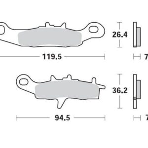 BRAKE PAD RACING