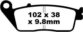 BRAKE PAD HH SINT SCOOTER