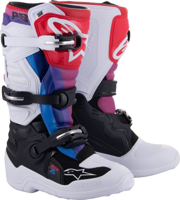 BOOT TECH7S W/B/RAINBOW 5