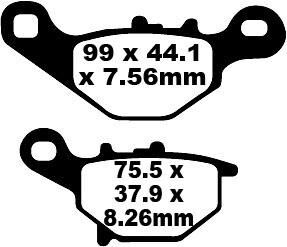 BRAKE PAD HH SINT SCOOTER