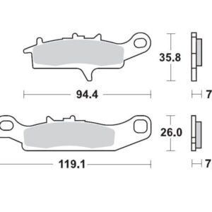 BRAKE PAD RACING