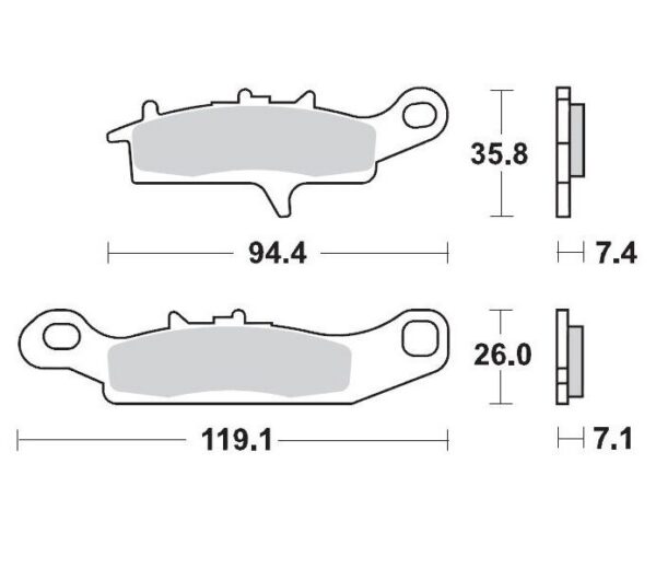 BRAKE PAD RACING