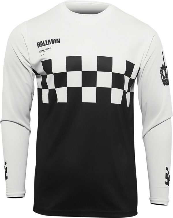 JERSEY DIFFER CHEQ BK/WH 2X