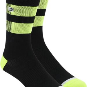 SOCK FLOW BK/F YL L/XL