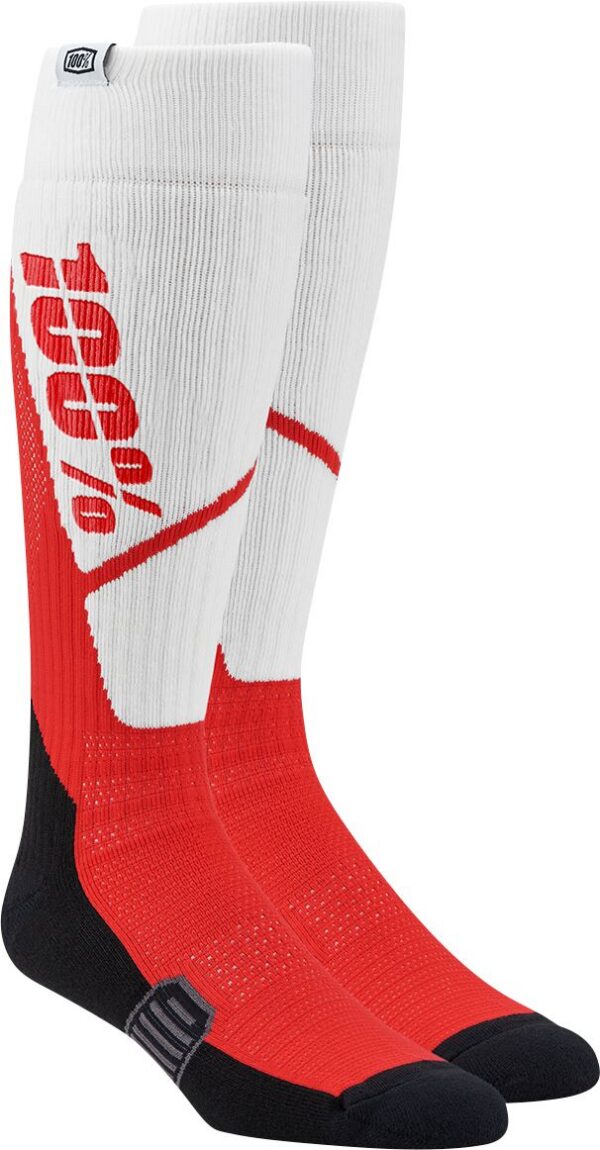 SOCK TORQUE WH/RD L/XL