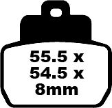 BRAKE PAD SFA ORG SCOOTER