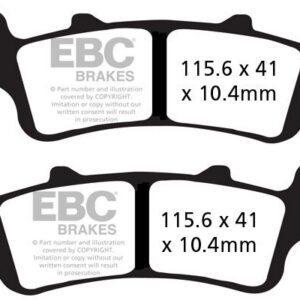 BRAKE PAD VEE SEMISNTRD