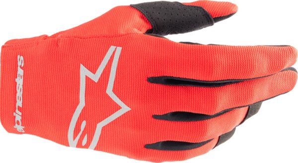 GLOVE RADAR RED/SLV S