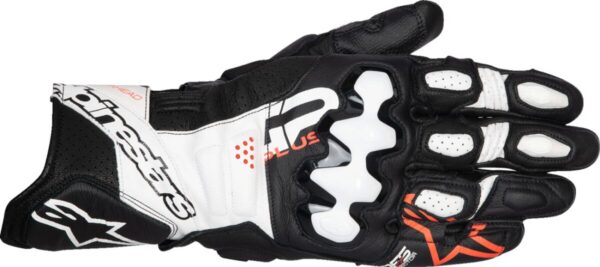 GLOVE GP+ R V3 LTHR BK/WT/RD M