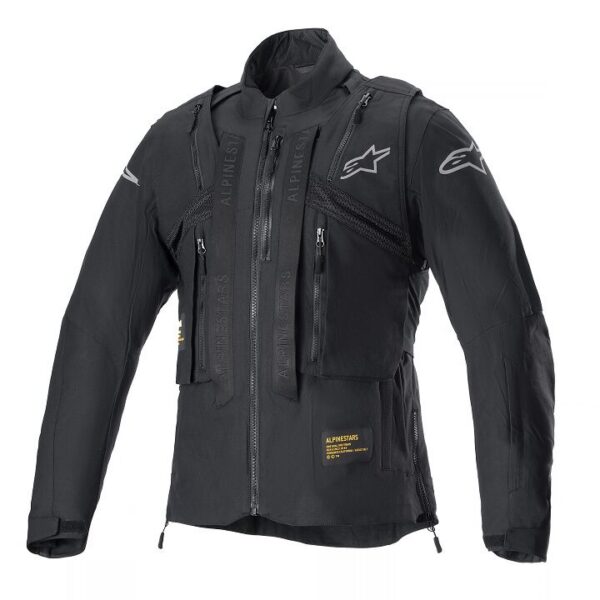 JACKET TECHDURA BLK/SILV L