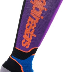 SOCK MX PLUS BLK/PUR/BL M