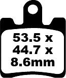 BRAKE PAD SFA ORG SCOOTER