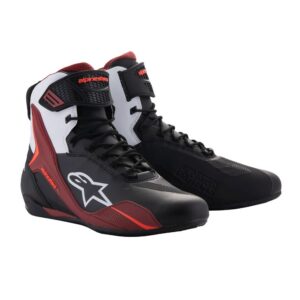 SHOES FASTER-4 BK/WH/DK RD 12