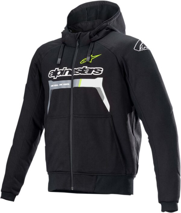 JACKET HOOD CHROME BK/YL M