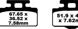 BRAKE PAD CARBON TT DIRT