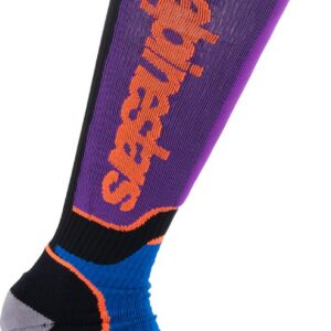 SOCK YTH MX+ BLK/PUR/BL