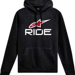 HOODIE RIDE 4.0 P/O BK/RD/WT L