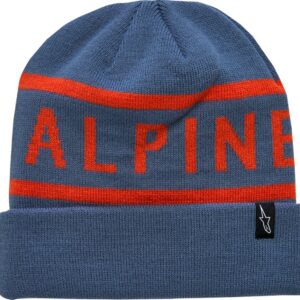 BEANIE CUFF WORDY BL/RED O/S
