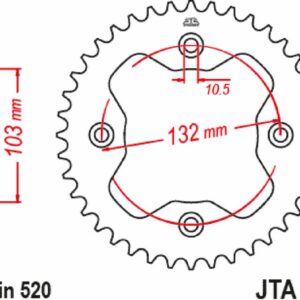SPROCKET RL 520 38T ORG