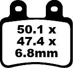 BRAKE PAD SFA ORG SCOOTER