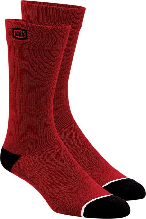 SOCK SOLID RD LG/XL