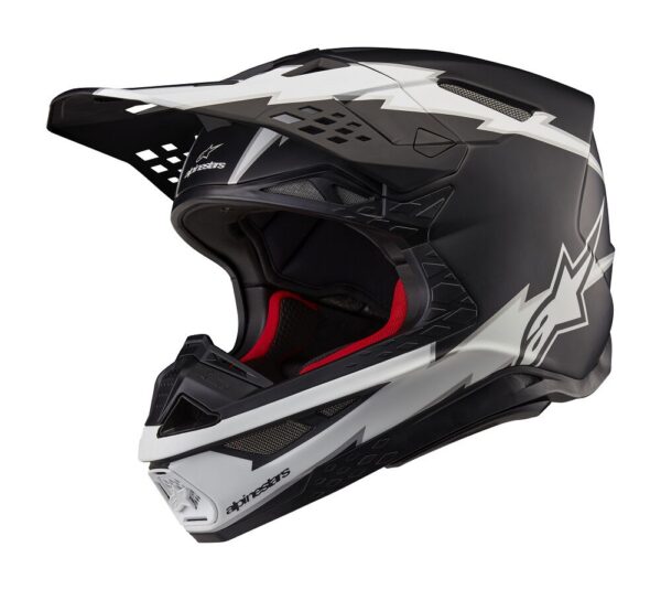 HELMET SM10 AMP BLK/WT L