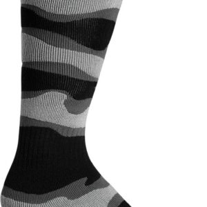 SOCK YTH MXCAMO GY/WH 1-6