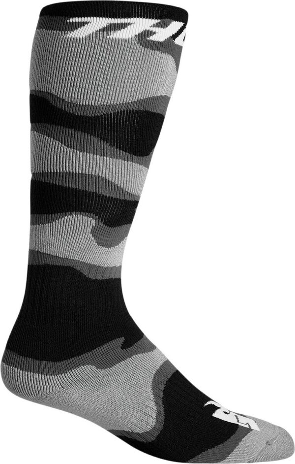 SOCK YTH MXCAMO GY/WH 1-6