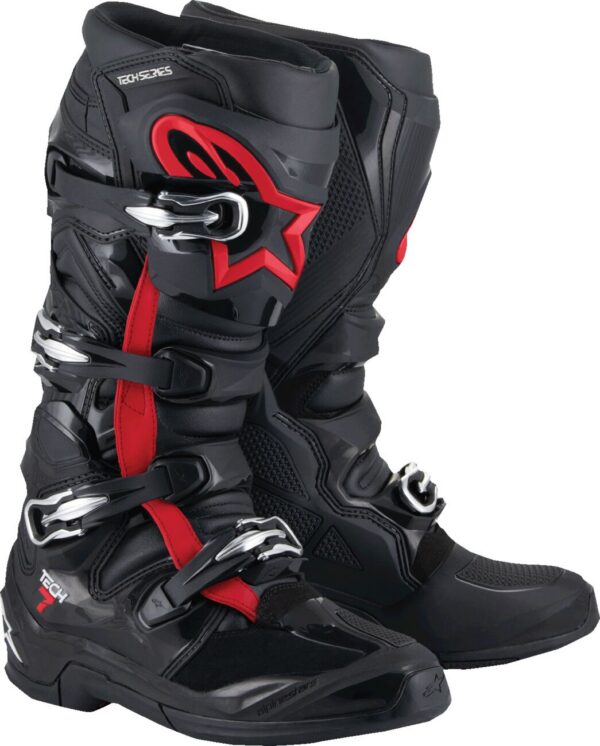 BOOT TECH 7 BLACK/RED FLUO 10