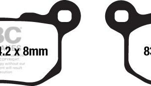 BRAKE PAD CARBON TT DIRT