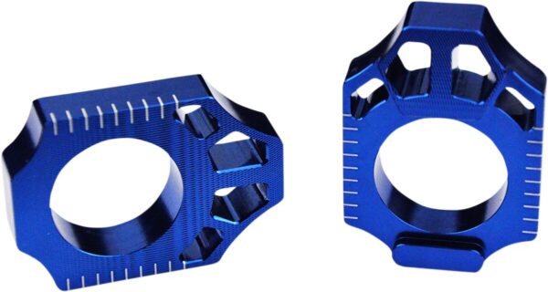 AXLE BLOCK YAMAHA BLUE
