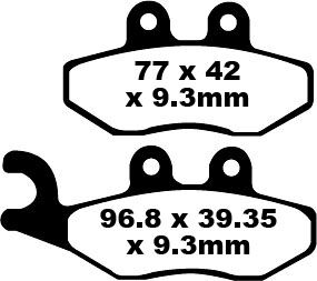 BRAKE PAD HH SINT SCOOTER