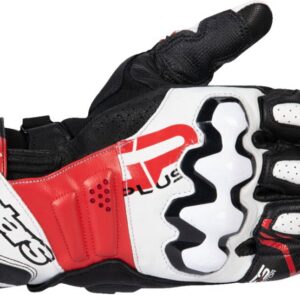 GLOVE GP+ R V3 LTHR BK/WT/BRT