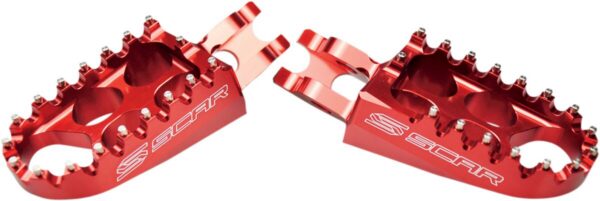 FOOTPEG STD SCAR RED