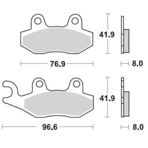 BRAKE PAD RACING GP