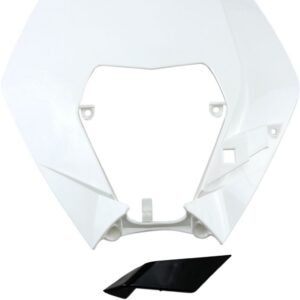 HEADLIGHT PLAST EXC 09-13 WHT