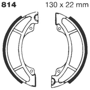 BRAKE SHOE GROOVED