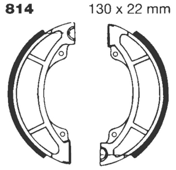 BRAKE SHOE GROOVED