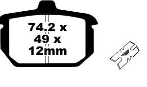 BRAKE PAD SINTERED HH